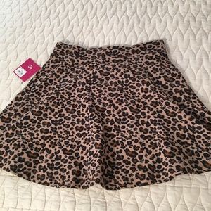 🔥 NWT Soft Animal Print Skater Skirt